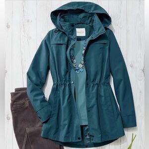 Coldwater Creek Women's Teal Utility Jacket